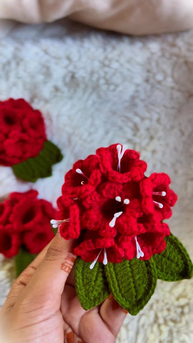 Laligurans crochet brooch